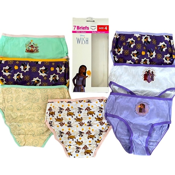 Disney Other - New Disney Wish Underwear Briefs 7 Pairs multimedia